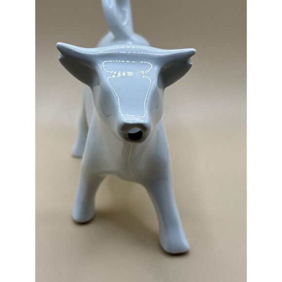 Apilco Porcelain Cow Creamer France 6.5"L White - Picture 3 of 5